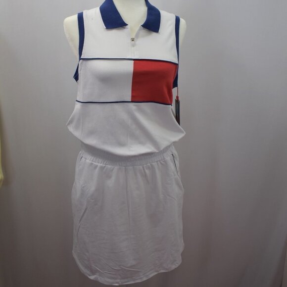 TOMMY HILFIGER SPORT COLOR BLOCKED POLO DRESS SM N‎ - Picture 1 of 8
